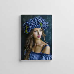 raxxa Glas-Magnet: Blueberry Princess in Royal Blue