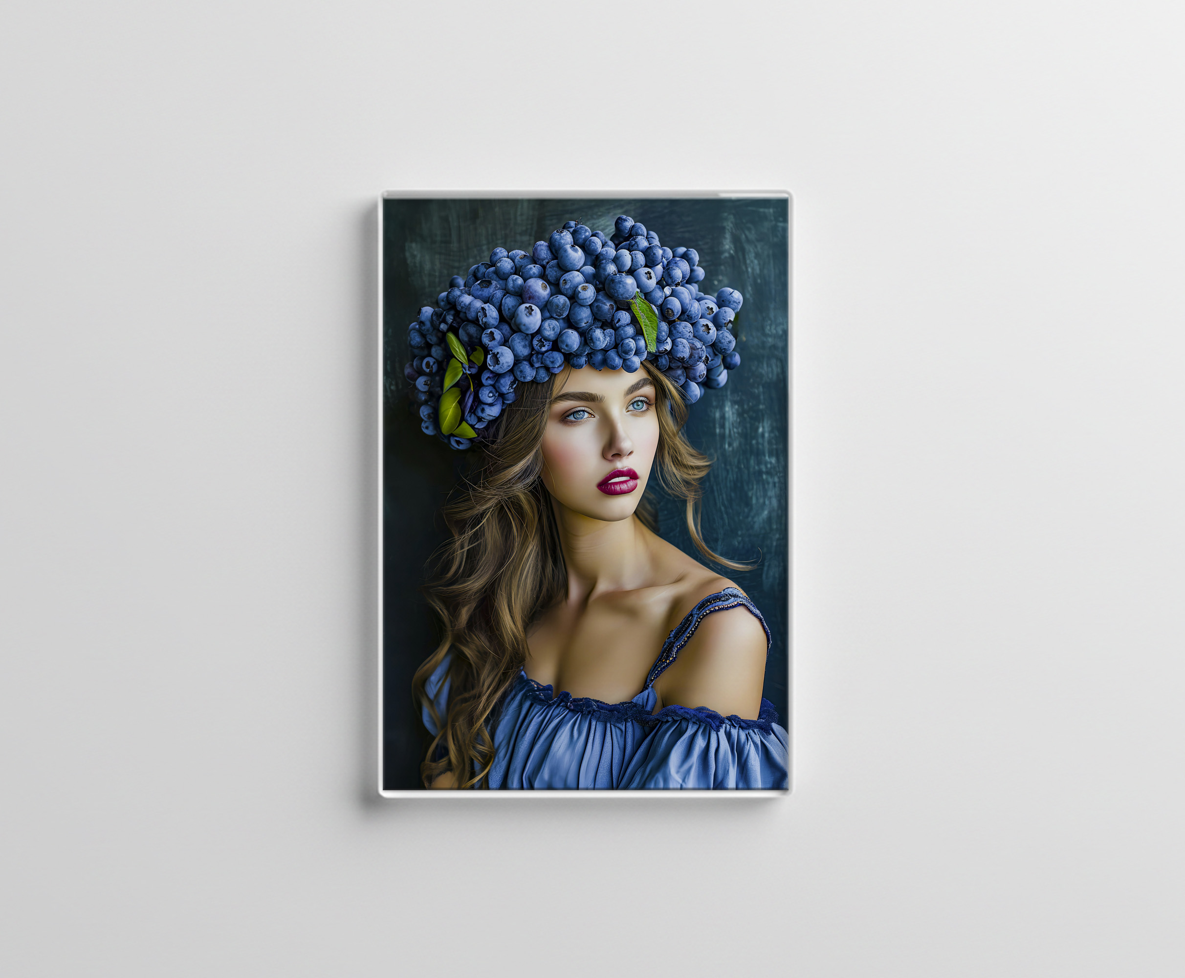 raxxa Glas-Magnet: Blueberry Princess in Royal Blue