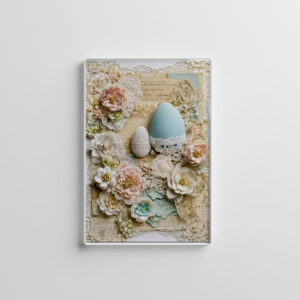 raxxa Glas-Magnet: Easter Eggs with Flowers