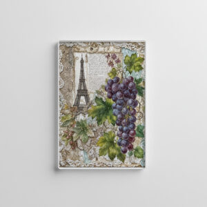 raxxa Glas-Magnet: Vintage Eiffel Tower with Grapes