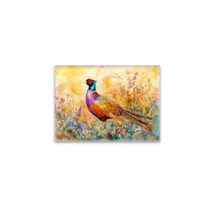 raxxa Glas-Magnet: Pheasant on a meadow watercolor painting