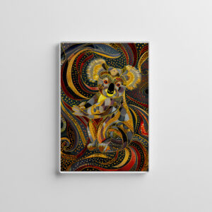 raxxa Glas-Magnet: Koala in Aborigine Dot Art Style