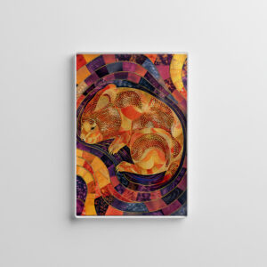 raxxa Glas-Magnet: Wombat in Aborigine Dot Art Style