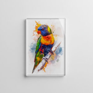 raxxa Glas-Magnet: Watercolor Blue-Faced Lori