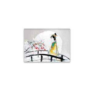 raxxa Glas-Magnet: Geisha Standing on a Bridge