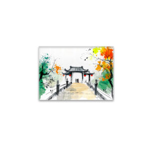 raxxa Glas-Magnet: Pathway Leading to a Mountain Temple