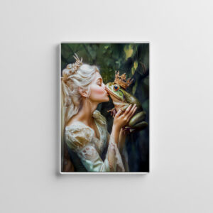 raxxa Glas-Magnet: The Princess Kissing the Frog Prince