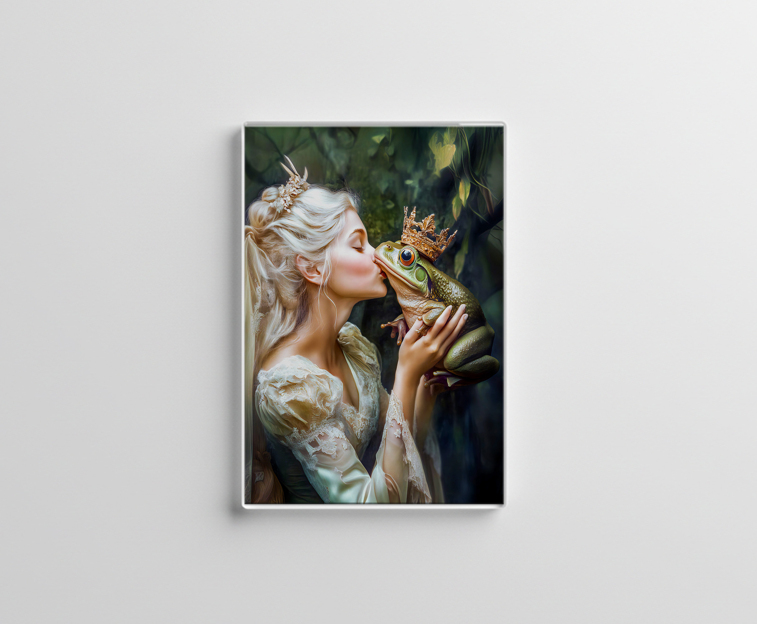 raxxa Glas-Magnet: The Princess Kissing the Frog Prince