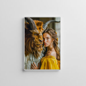 raxxa Glas-Magnet: Beauty and the Beast Fairy Tale Scene