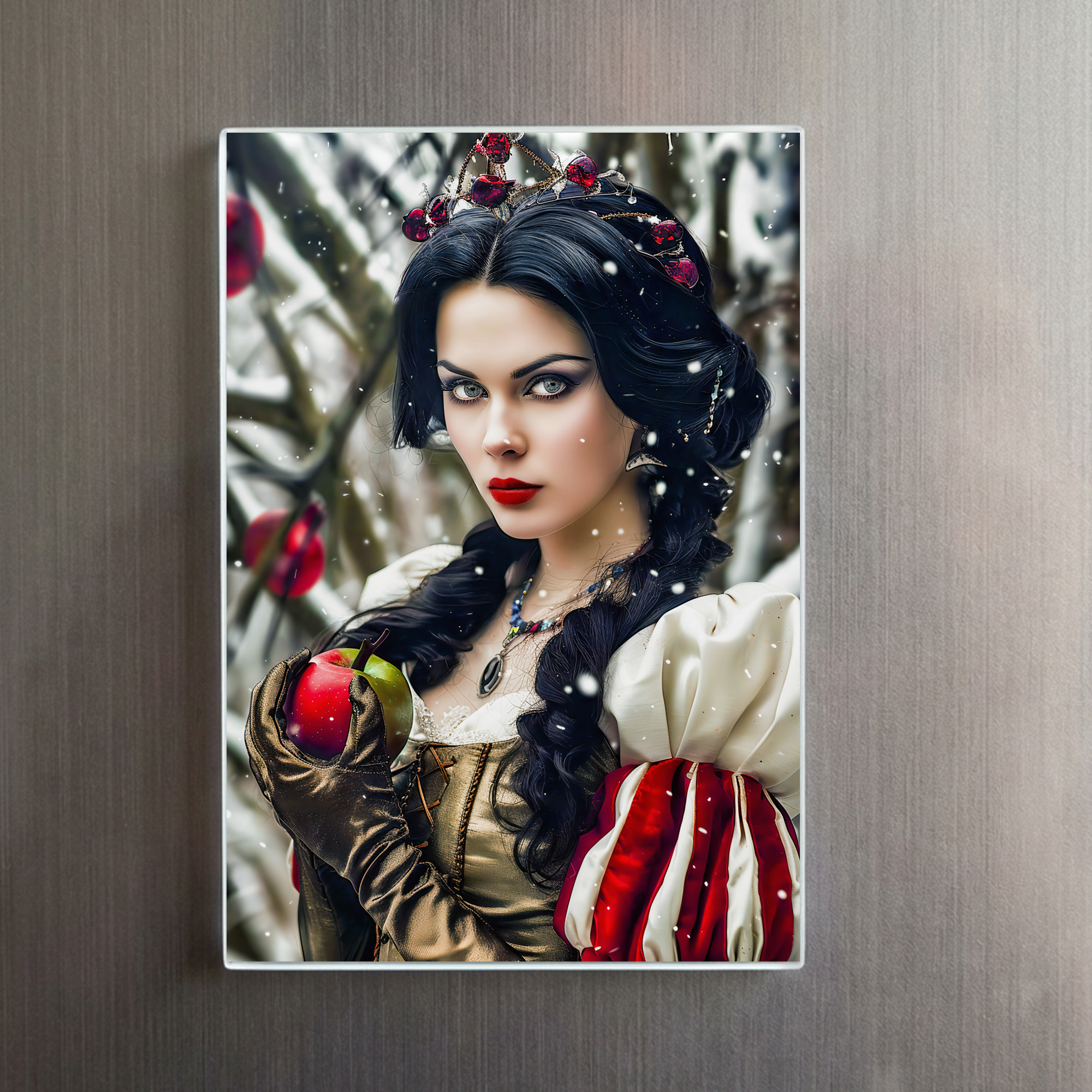 raxxa Glas-Magnet: Snow White Holding the Poisoned Apple – Bild 2