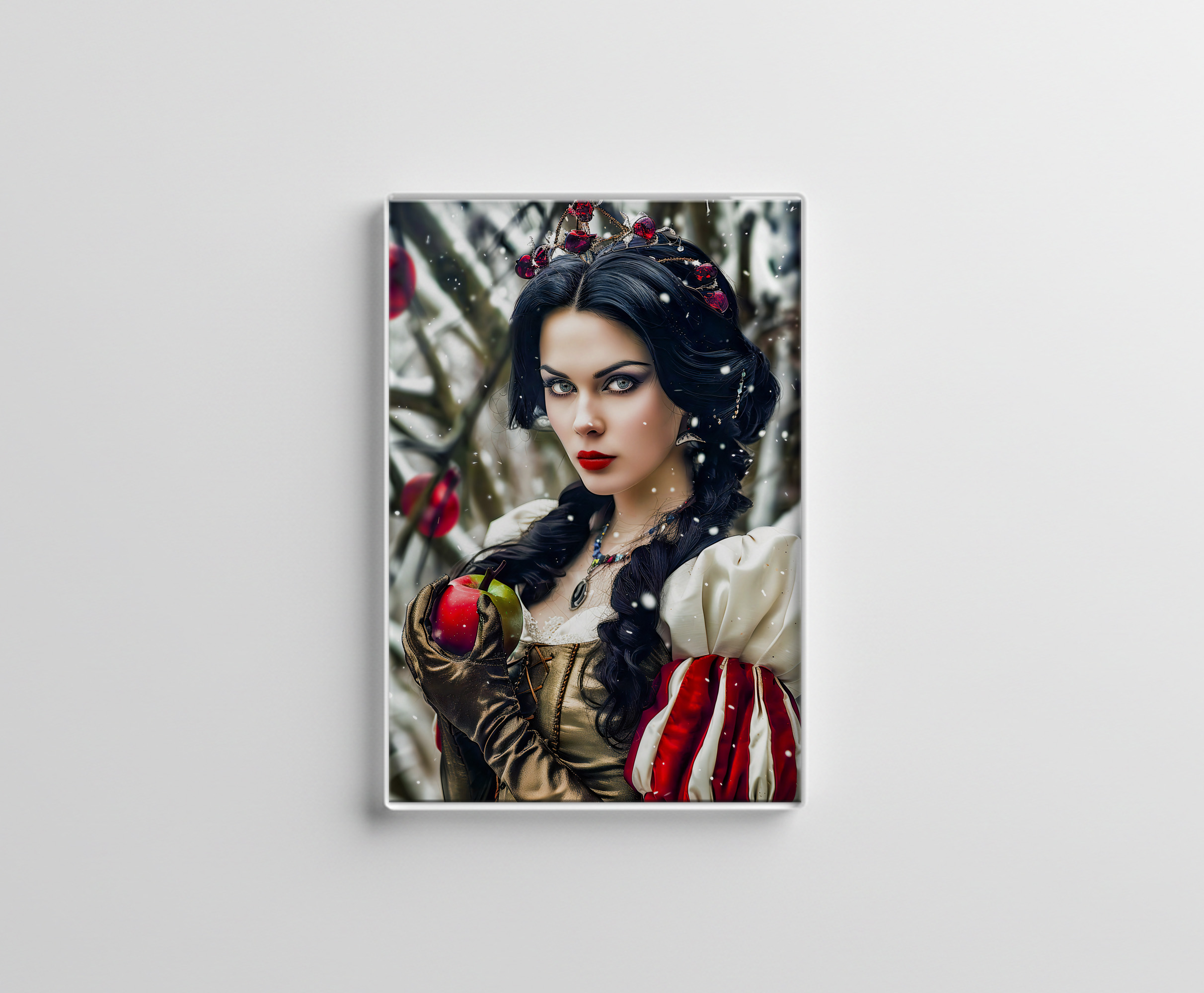 raxxa Glas-Magnet: Snow White Holding the Poisoned Apple