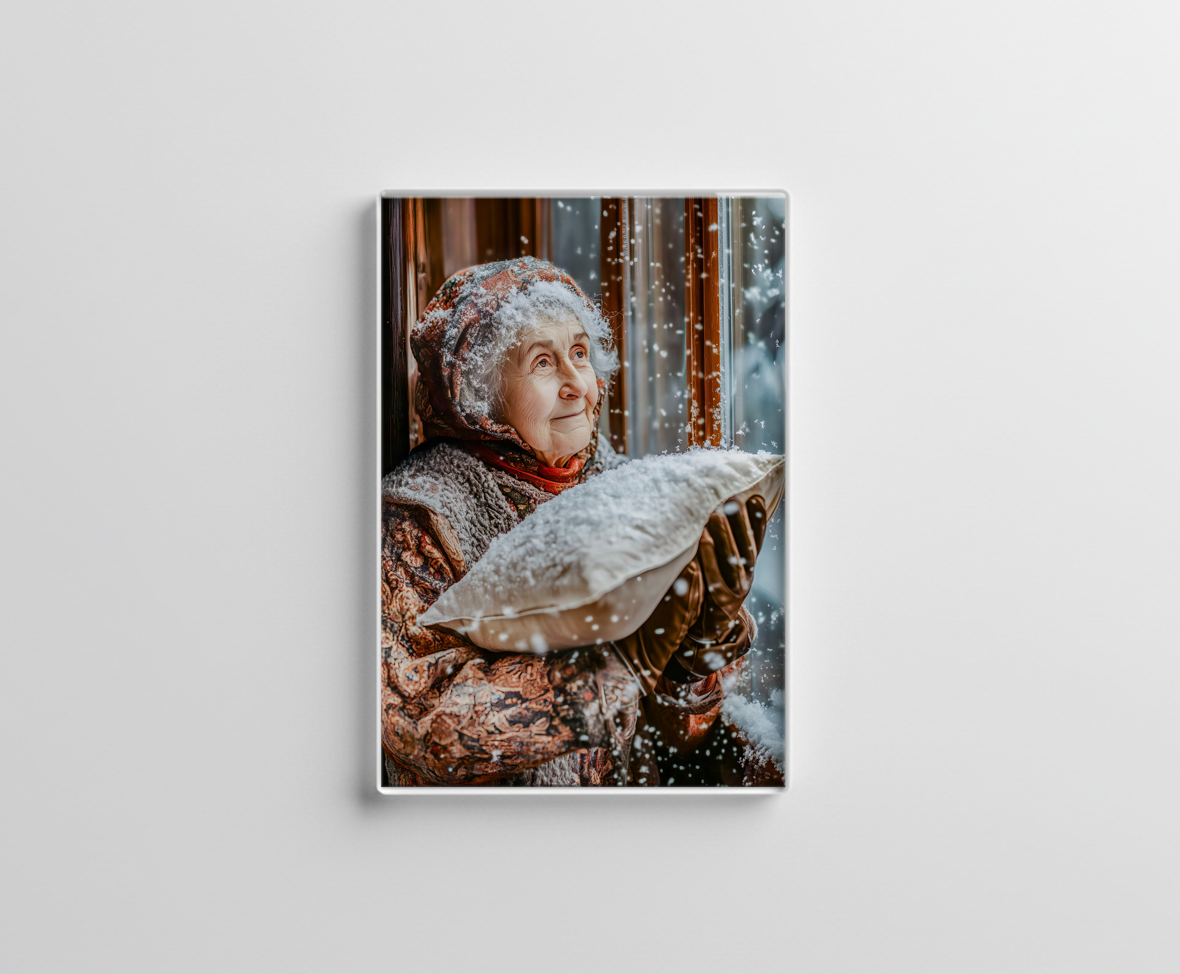 raxxa Glas-Magnet: Miss Holle Shaking Snow From the Sky