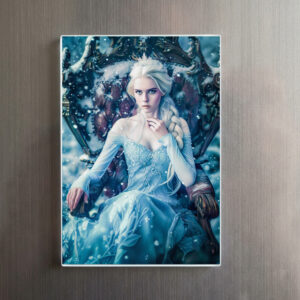 raxxa Glas-Magnet: Snow queen on her Throne