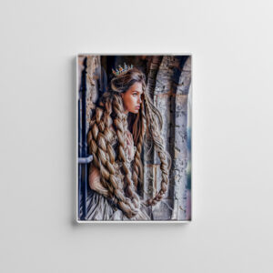 raxxa Glas-Magnet: Rapunzel with Her Long Hair in the Tower