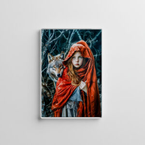 raxxa Glas-Magnet: Little Red Riding Hood with the Wolf