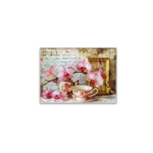 raxxa Glas-Magnet: Orchids with Teacup and Picture Frame
