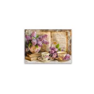 raxxa Glas-Magnet: Lilac Bunch in an Antique Coffee Pot