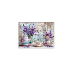 raxxa Glas-Magnet: Lavender with Classic Tea Service