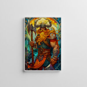 raxxa Glas-Magnet: Viking Illustration Of Glowing Runes Found In Forgotten Mountain Cave