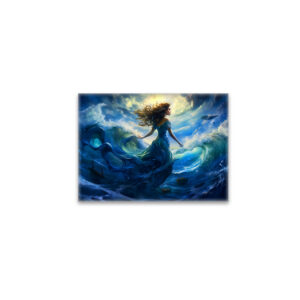 raxxa Glas-Magnet: Siren Emerging from Glowing Sea Fantasy Painting