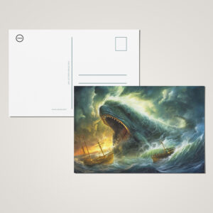 raxxa Postkarte: Sea Monster Emerging from Waves Fantasy Painting