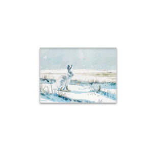 raxxa Glas-Magnet: Arctic Hare in Winter Landscape