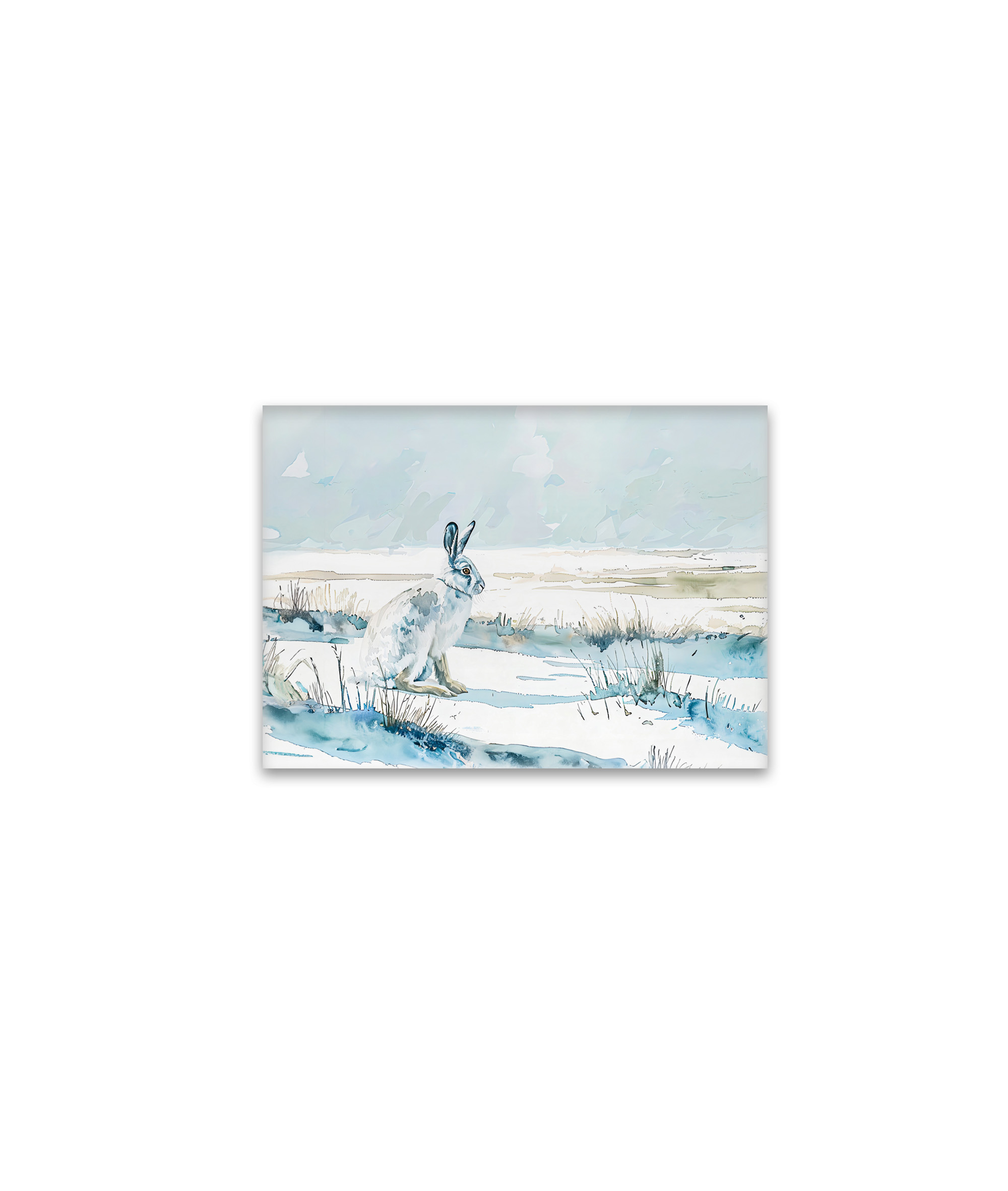 raxxa Glas-Magnet: Arctic Hare in Winter Landscape