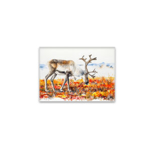 raxxa Glas-Magnet: Reindeer in Autumn Tundra