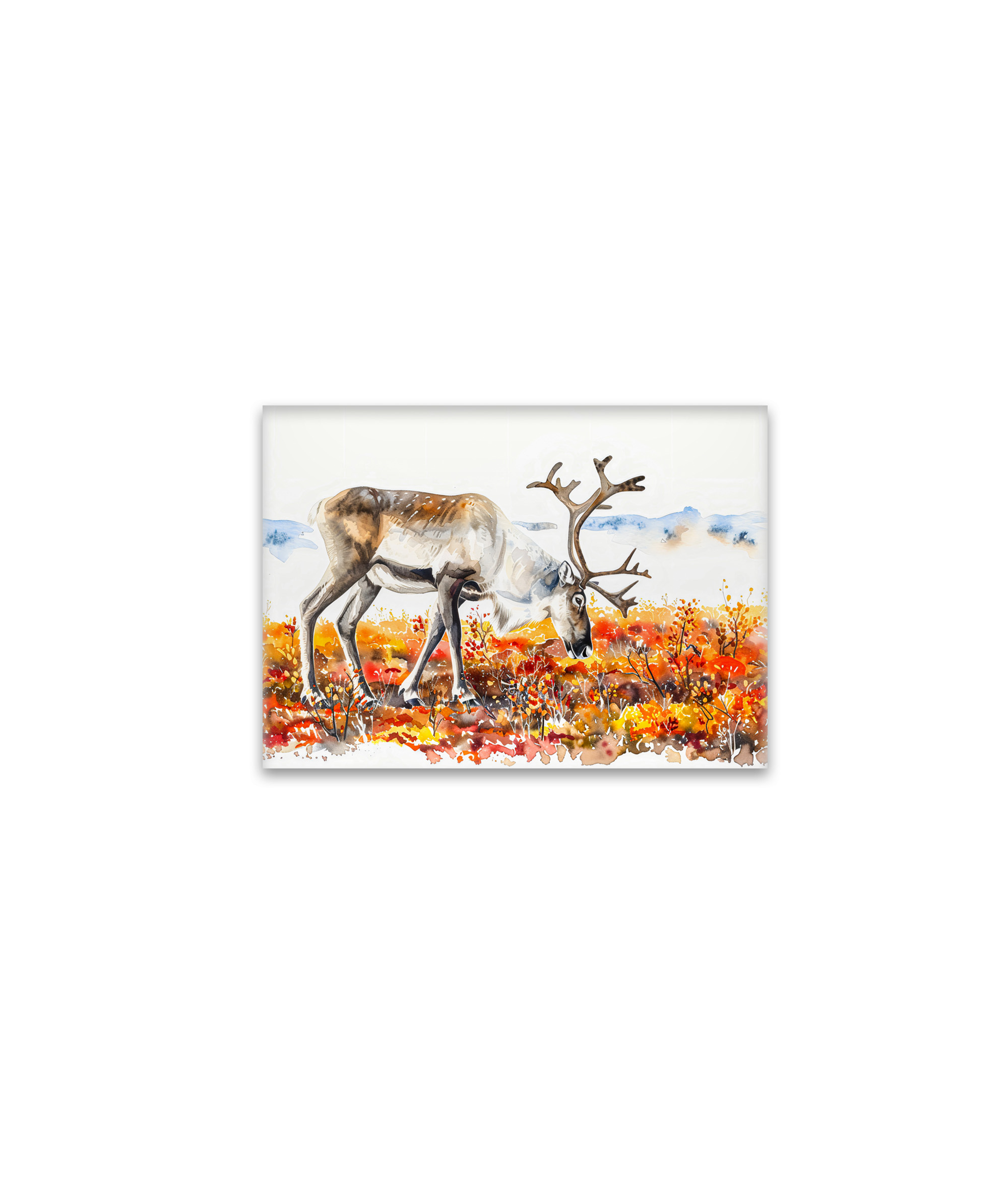 raxxa Glas-Magnet: Reindeer in Autumn Tundra