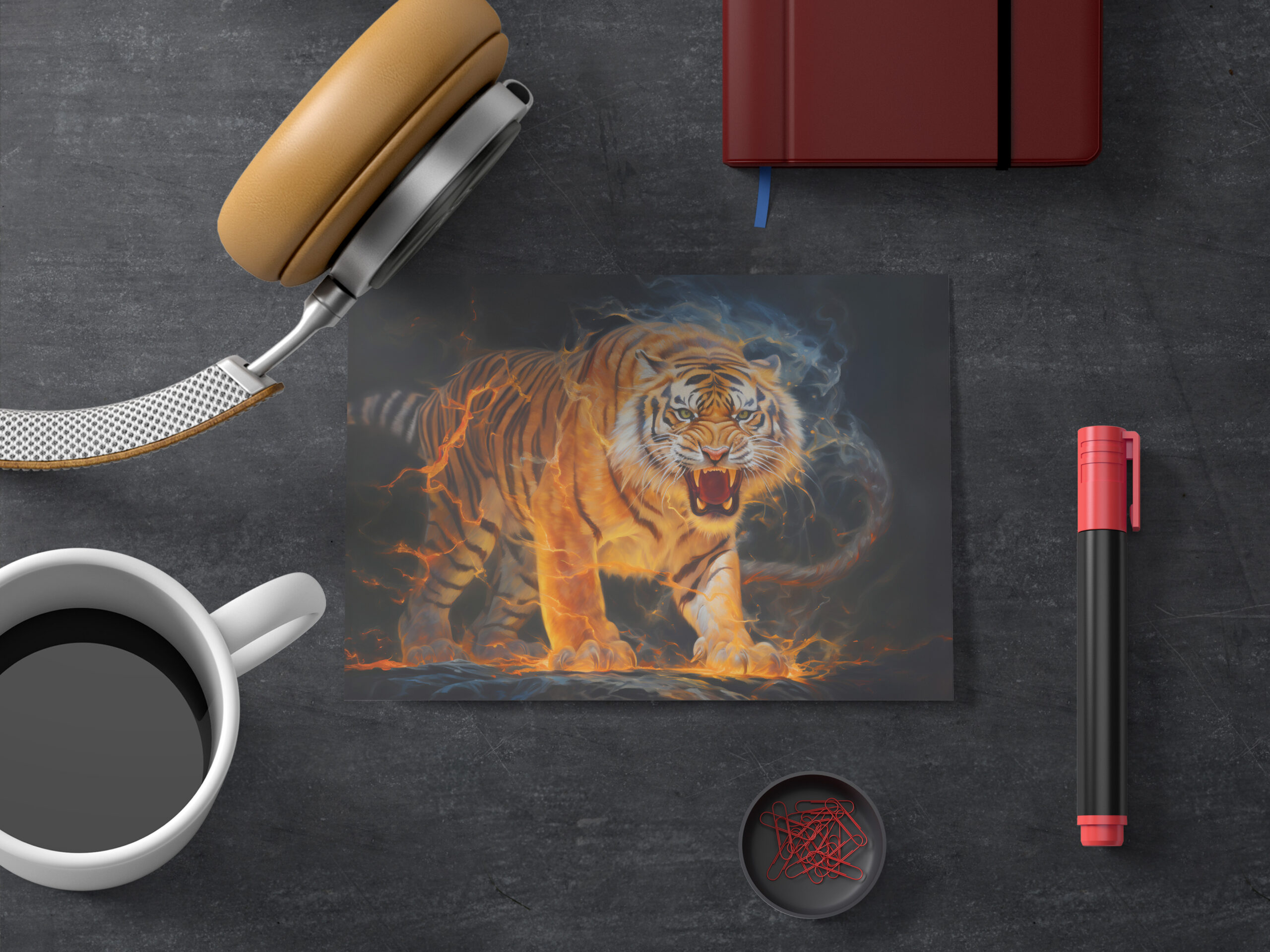 raxxa Postkarte: Majestic Tiger Chinese Zodiac Artistry