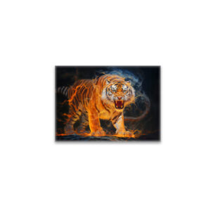 raxxa Glas-Magnet: Majestic Tiger Chinese Zodiac Artistry