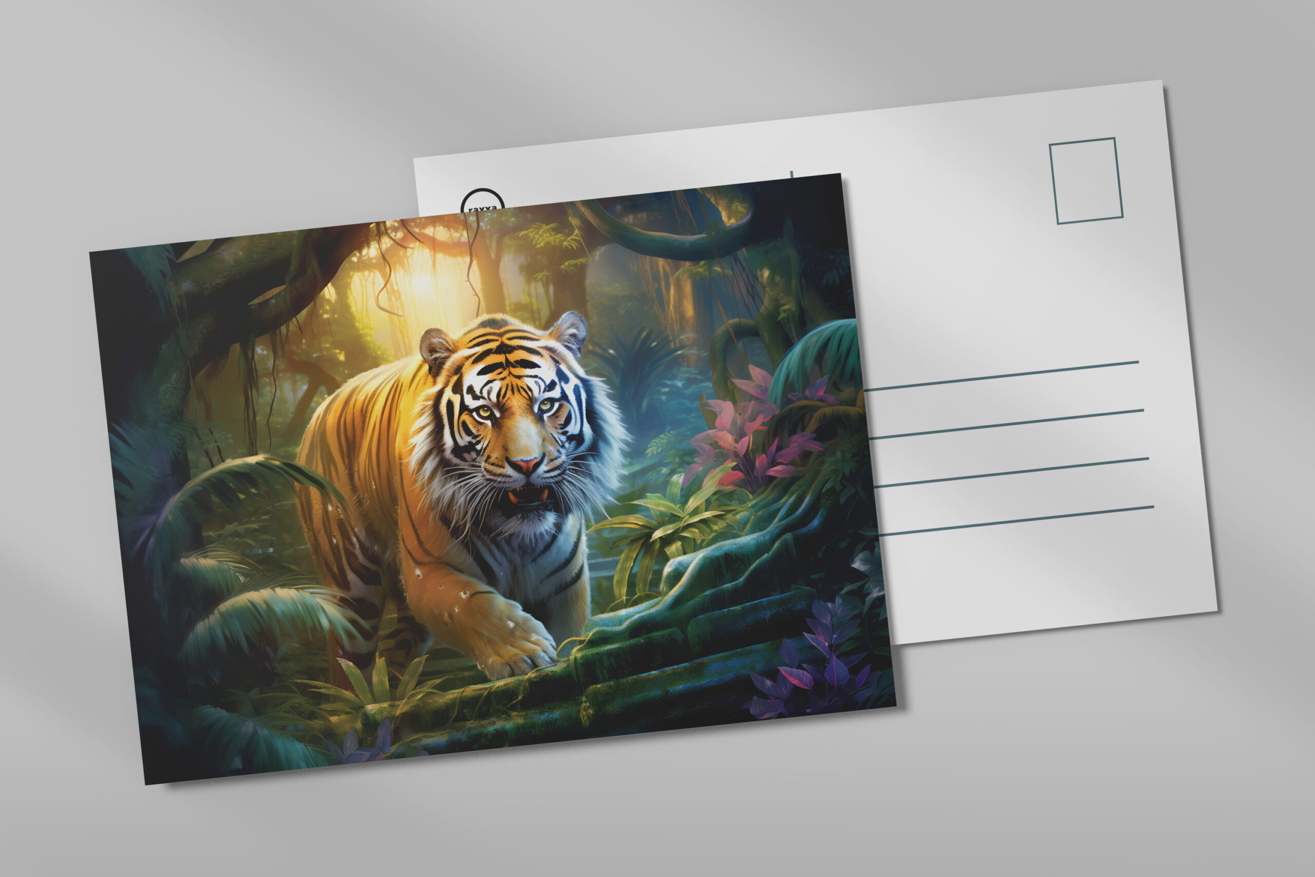 raxxa Postkarte: Majestic Tiger Chinese Zodiac Artistry