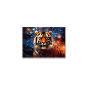 raxxa Glas-Magnet: Majestic Tiger Chinese Zodiac Artistry