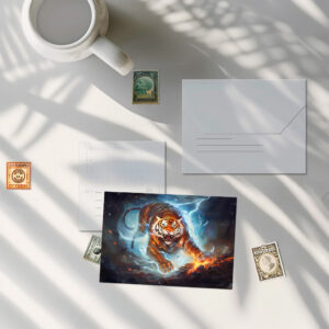 raxxa Postkarte: Majestic Tiger Chinese Zodiac Artistry