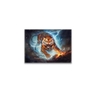 raxxa Glas-Magnet: Majestic Tiger Chinese Zodiac Artistry