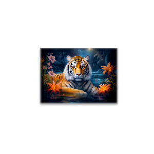 raxxa Glas-Magnet: Majestic Tiger Chinese Zodiac Artistry