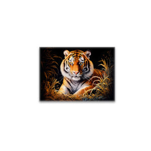 raxxa Glas-Magnet: Majestic Tiger Chinese Zodiac Artistry