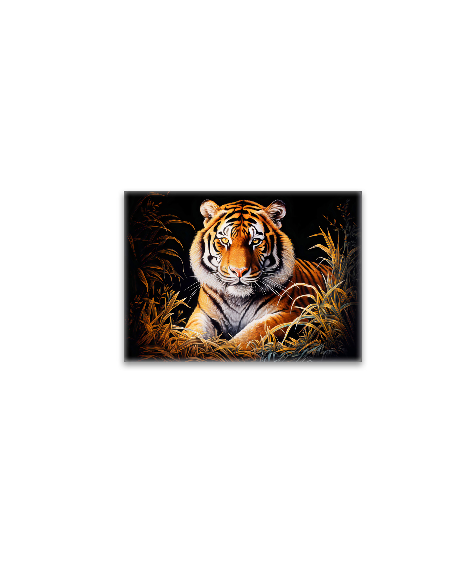 raxxa Glas-Magnet: Majestic Tiger Chinese Zodiac Artistry
