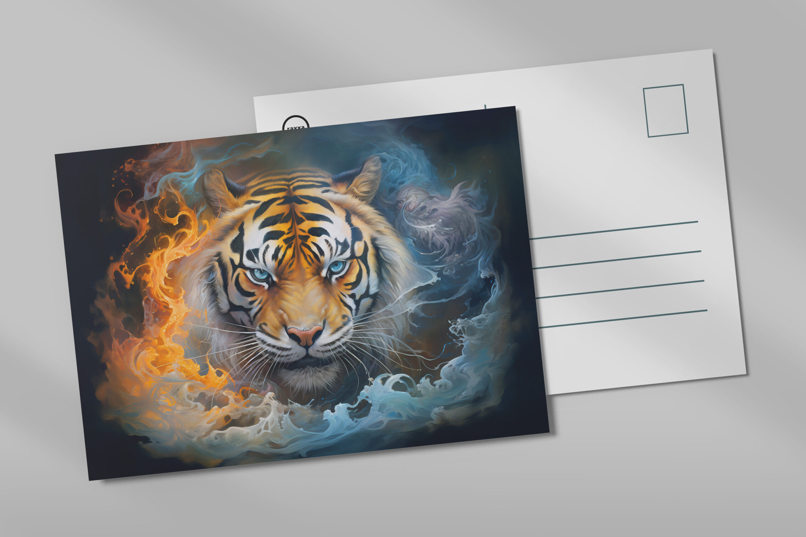raxxa Postkarte: Majestic Tiger Chinese Zodiac Artistry