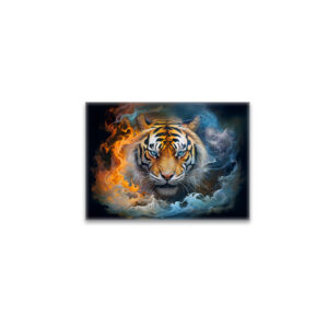 raxxa Glas-Magnet: Majestic Tiger Chinese Zodiac Artistry