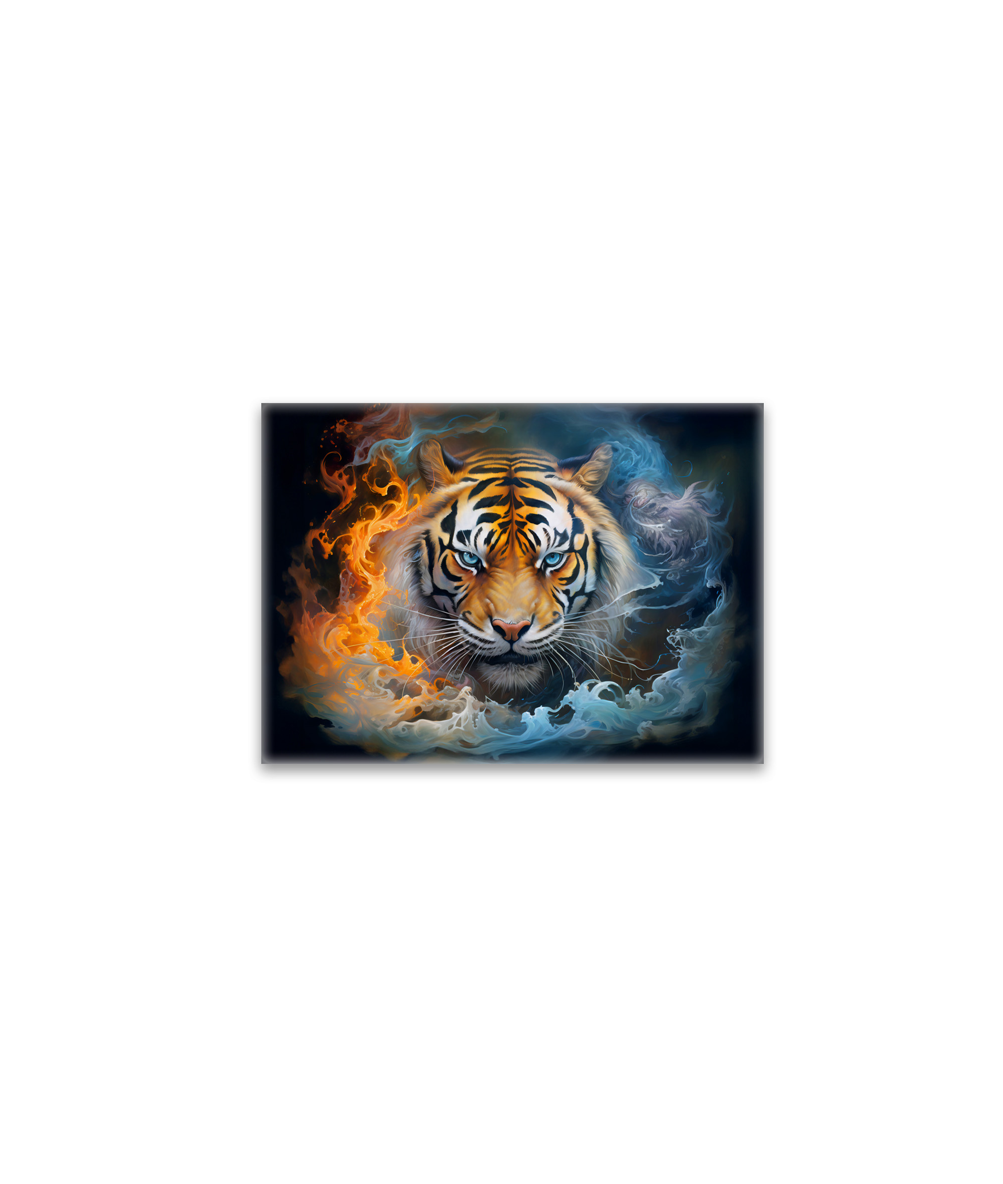raxxa Glas-Magnet: Majestic Tiger Chinese Zodiac Artistry