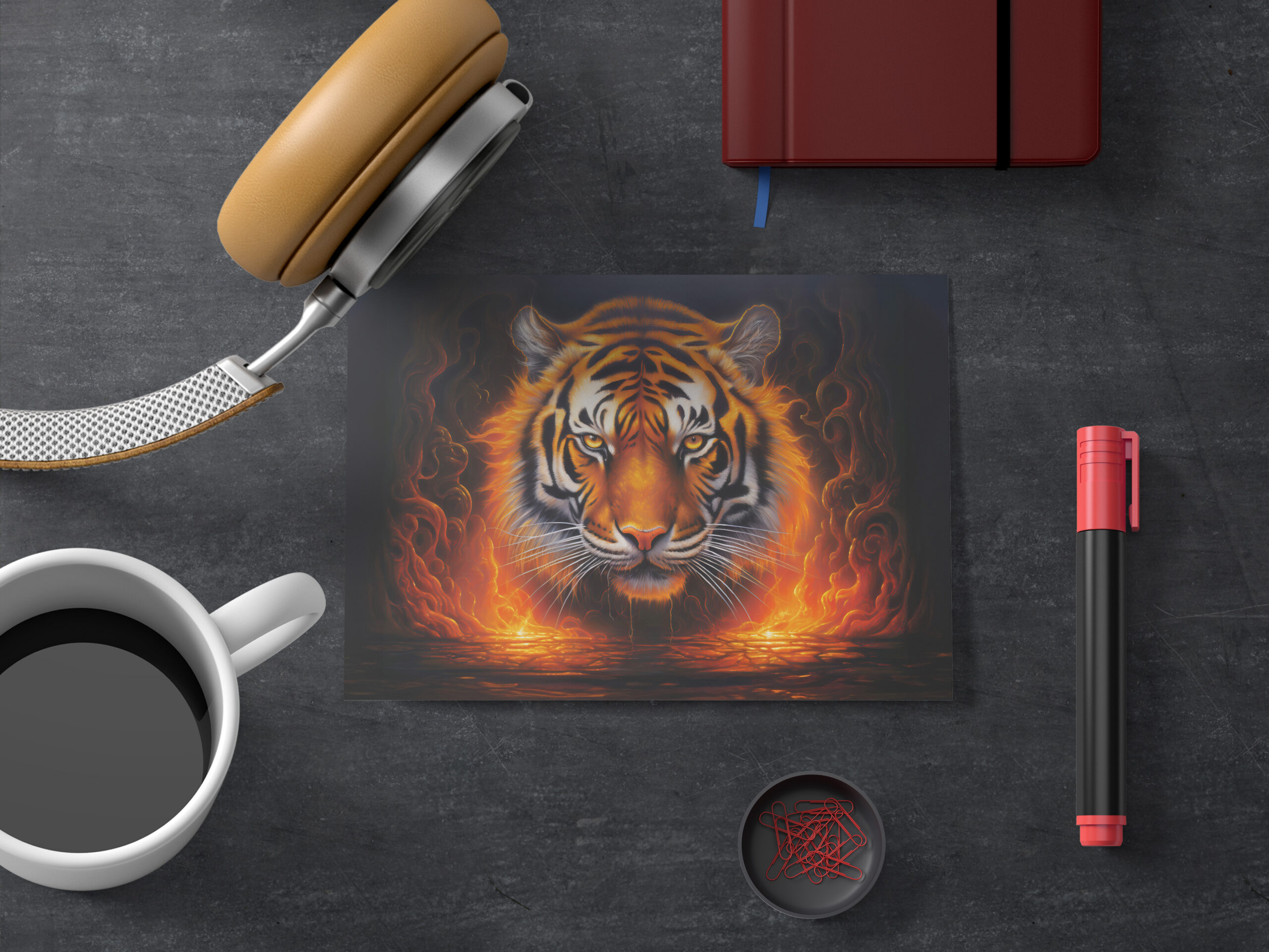 raxxa Postkarte: Majestic Tiger Chinese Zodiac Artistry