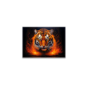 raxxa Glas-Magnet: Majestic Tiger Chinese Zodiac Artistry