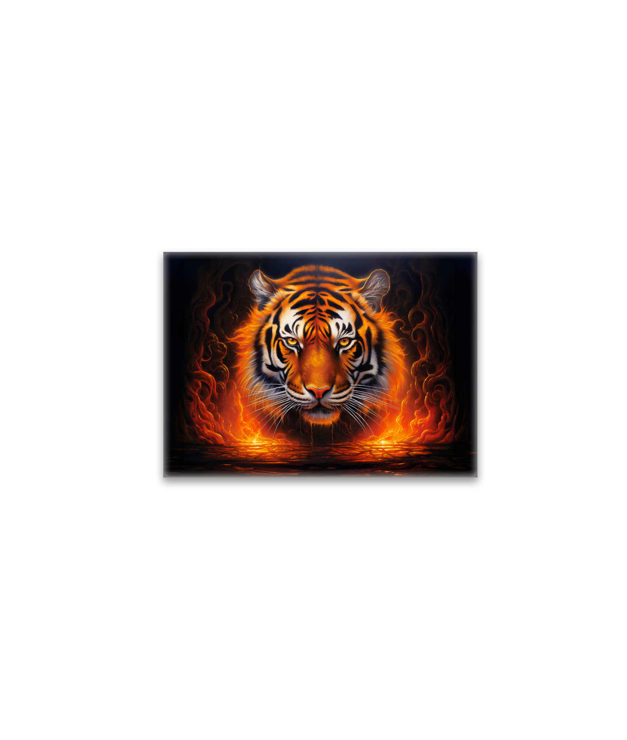 raxxa Glas-Magnet: Majestic Tiger Chinese Zodiac Artistry