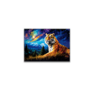 raxxa Glas-Magnet: Majestic Tiger Chinese Zodiac Artistry