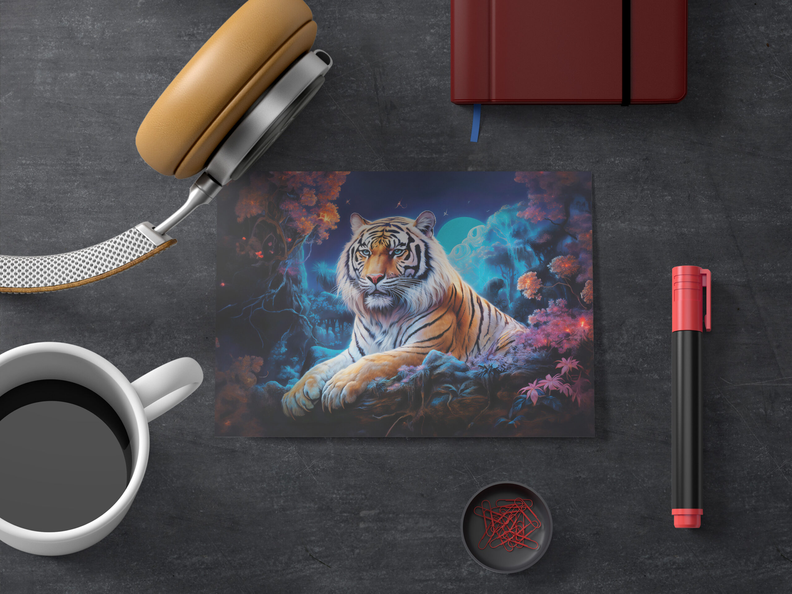 raxxa Postkarte: Majestic Tiger Chinese Zodiac Artistry