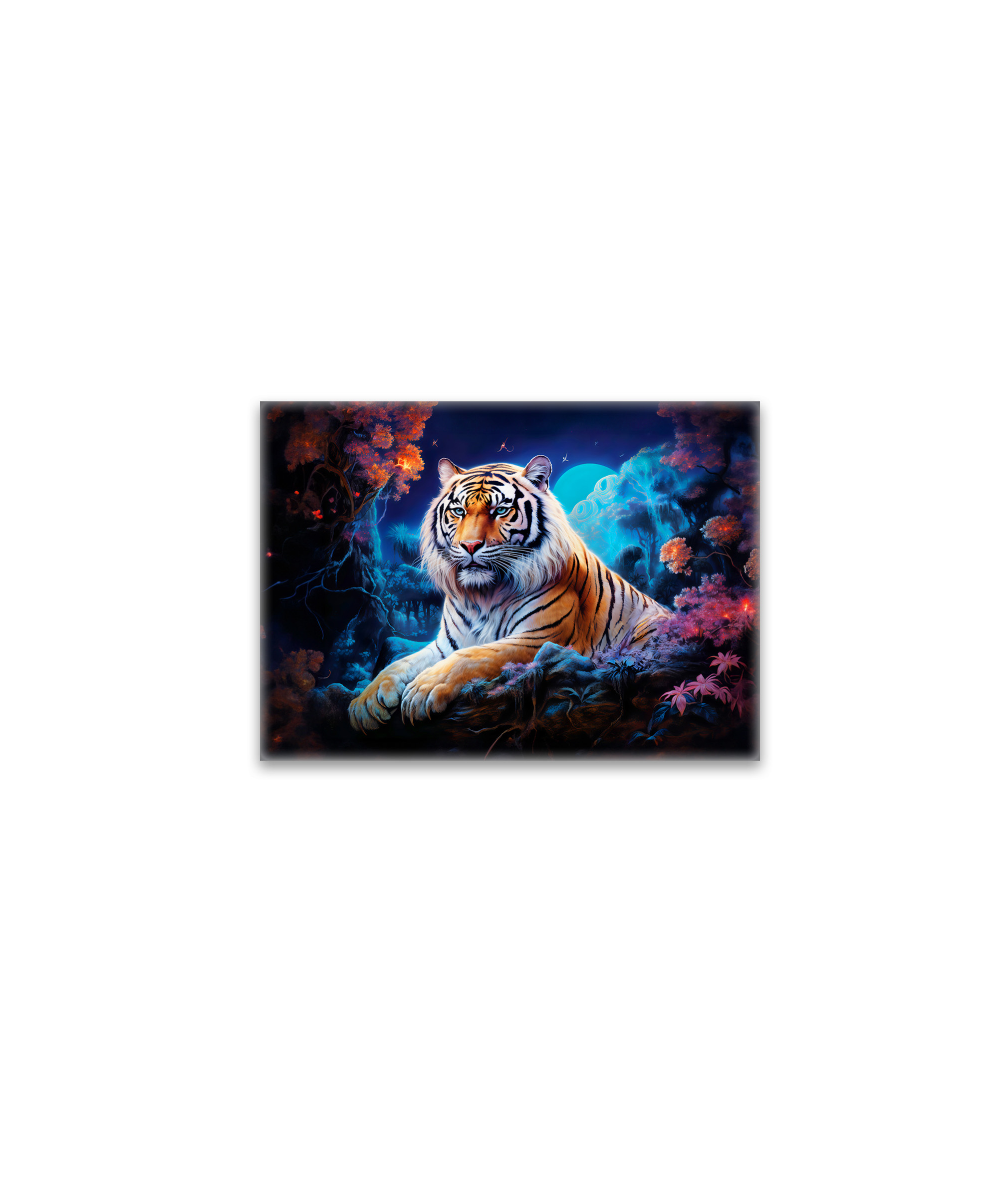 raxxa Glas-Magnet: Majestic Tiger Chinese Zodiac Artistry