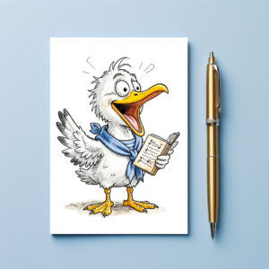 raxxa Postkarte: Comic Bird Sailor Crew