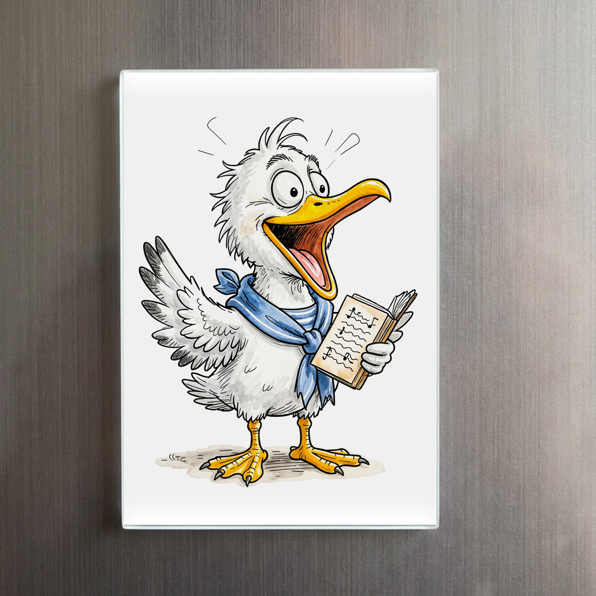 raxxa Glas-Magnet: Comic Bird Sailor Crew - Image 2