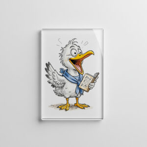 raxxa Glas-Magnet: Comic Bird Sailor Crew